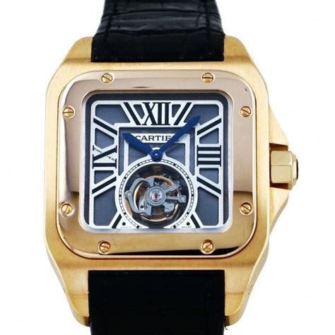 cartier santos 100 flying tourbillon watch|cartier santos 100 xl.